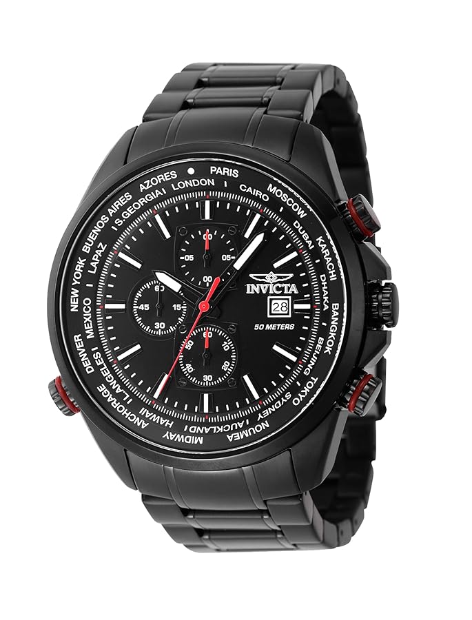 Amazon.com: Invicta Men's Aviator Quartz Watch : Clothing